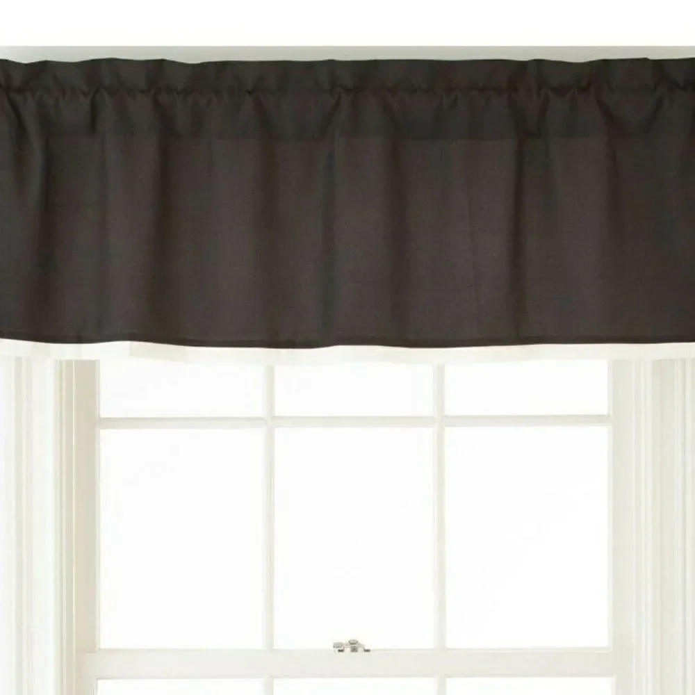 Valance Studio JCP Home Black Beige curtain Window